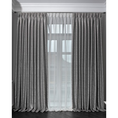 Портьера HOUSTON110 серая 275*260см (TT-00016737)