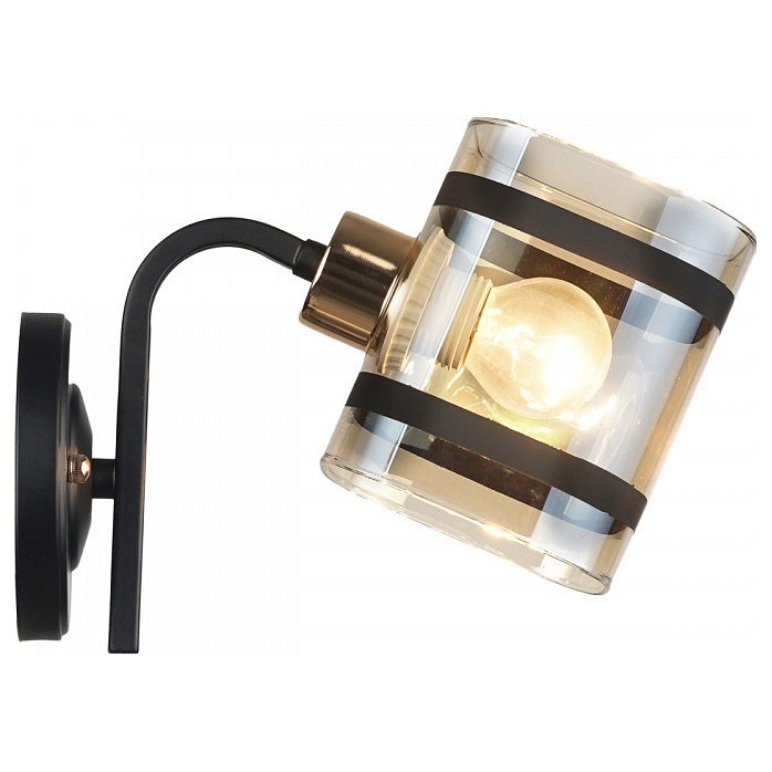 Фото Бра Imex MD.4060 MD.4060-1-W BK+FGD IMX_MD.4060-1-W_BK_FGD - интернет-магазин МегаТерем в Москве