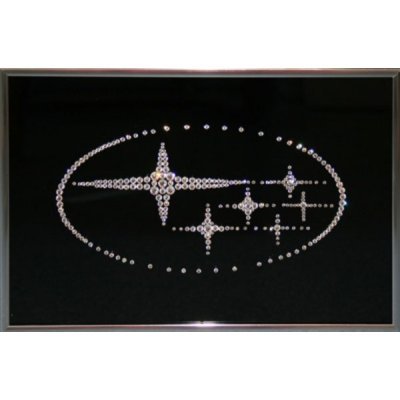 Картина Субару с кристаллам...