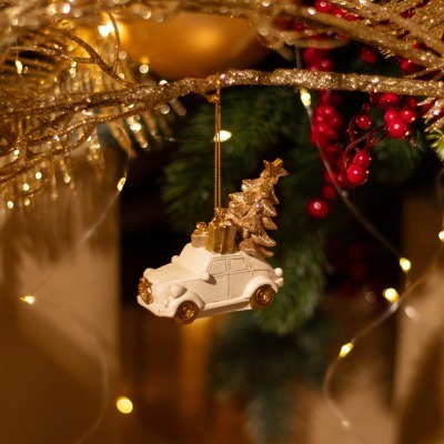 Елочное украшение машина с ...