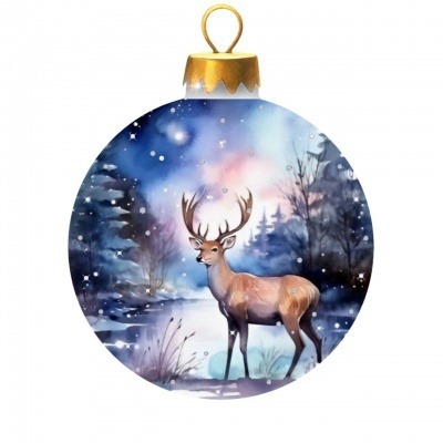 Новогодний шар Лесные мечты...