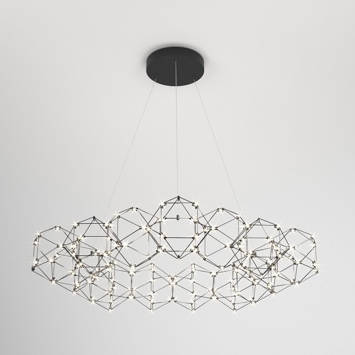 Фото Подвесная люстра Eurosvet Uma 90169/15 черный жемчуг EV_a061152 - интернет-магазин МегаТерем в Москве