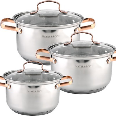 Набор кастрюль 3 шт из нерж...