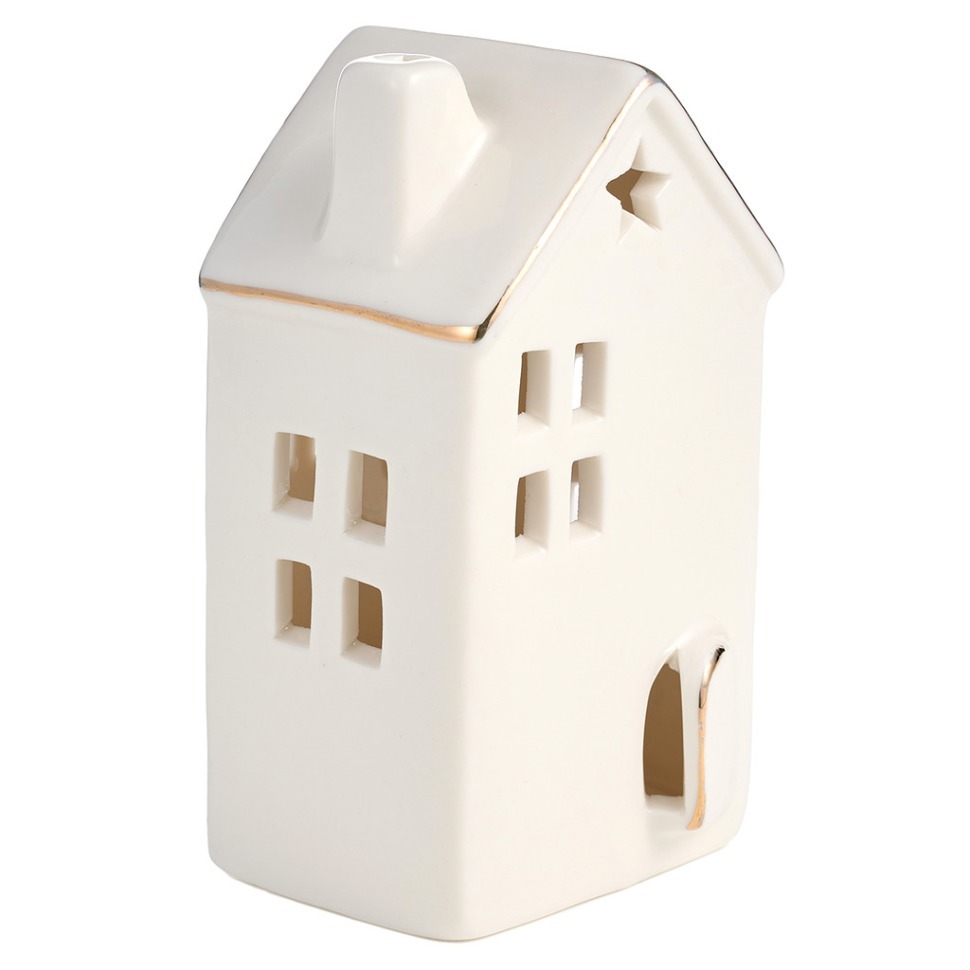 Фото Фигурка домик с led-подсветкой 7,3*6,3*12,8 см Lefard (146-2182) - интернет-магазин МегаТерем в Москве