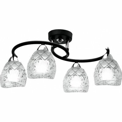Потолочная люстра IDLamp 381 381/4PF-Blackchrome