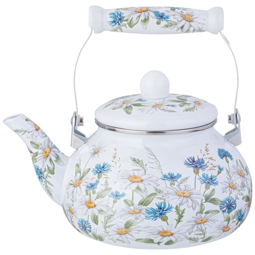 Фото Чайник agness  эмалированный серия sentiment, 2,5 л (934-636)  - интернет-магазин МегаТерем в Москве