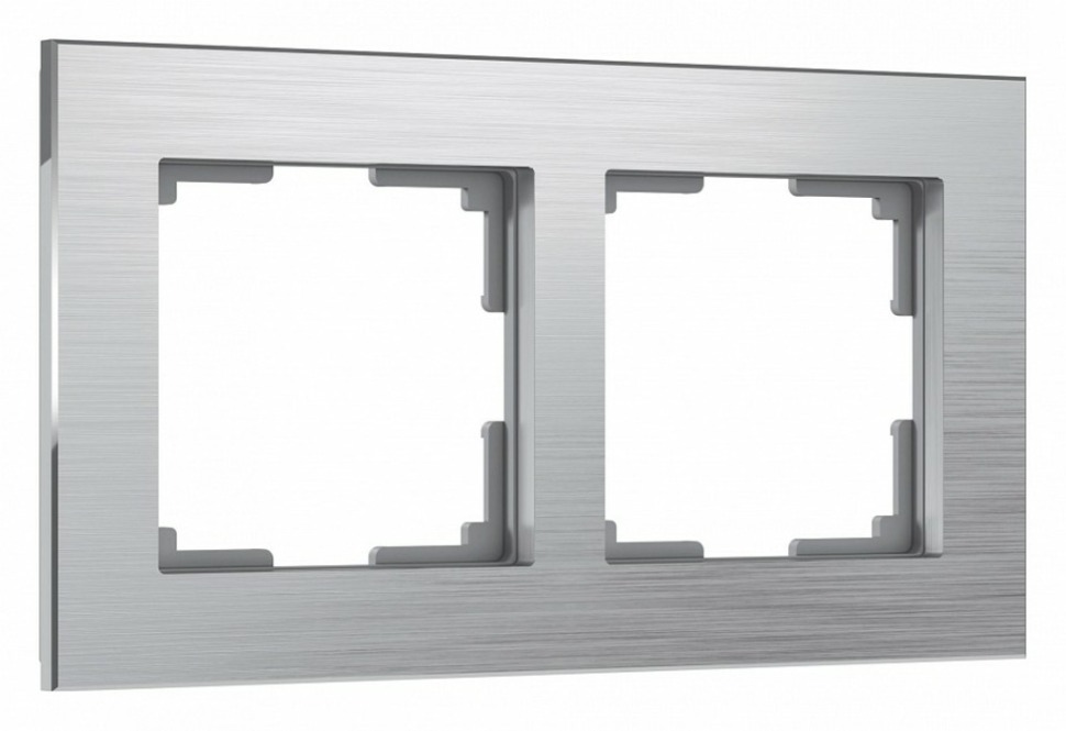 Фото Рамка на 2 поста Werkel Aluminium (алюминий) W0021706 WRK_a050957 - интернет-магазин МегаТерем в Москве
