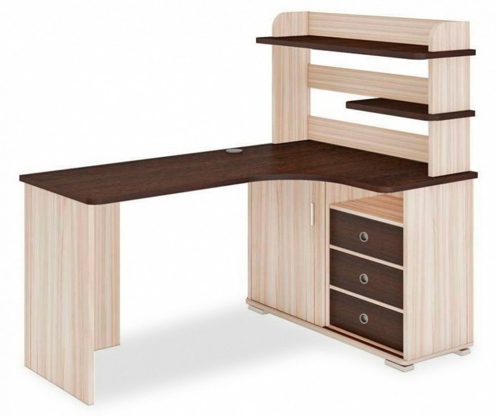 Фото Стол компьютерный Домино СР-165 MER_SR-165-KVV-PRAV-NOVYJ - интернет-магазин МегаТерем в Москве