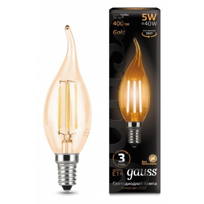 Лампа светодиодная Gauss  E14 5Вт 2700K 104801005 GA_104801005