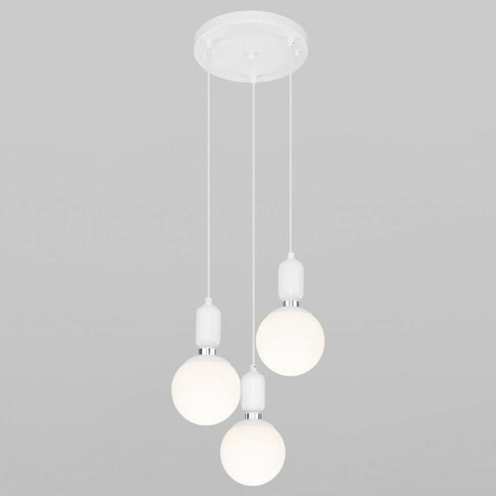 Фото Подвесной светильник Eurosvet Bubble 50151/3 белый EV_a056842 - интернет-магазин МегаТерем в Москве