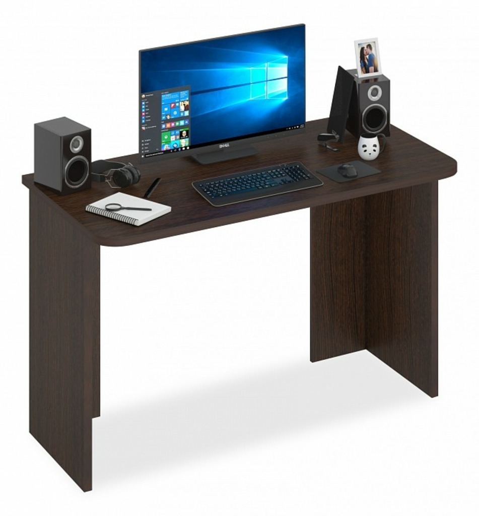 Фото Стол офисный Домино Lite СКЛ-Прям120Р MER_SKL-Pryam120Rbez_tumby_V - интернет-магазин МегаТерем в Москве