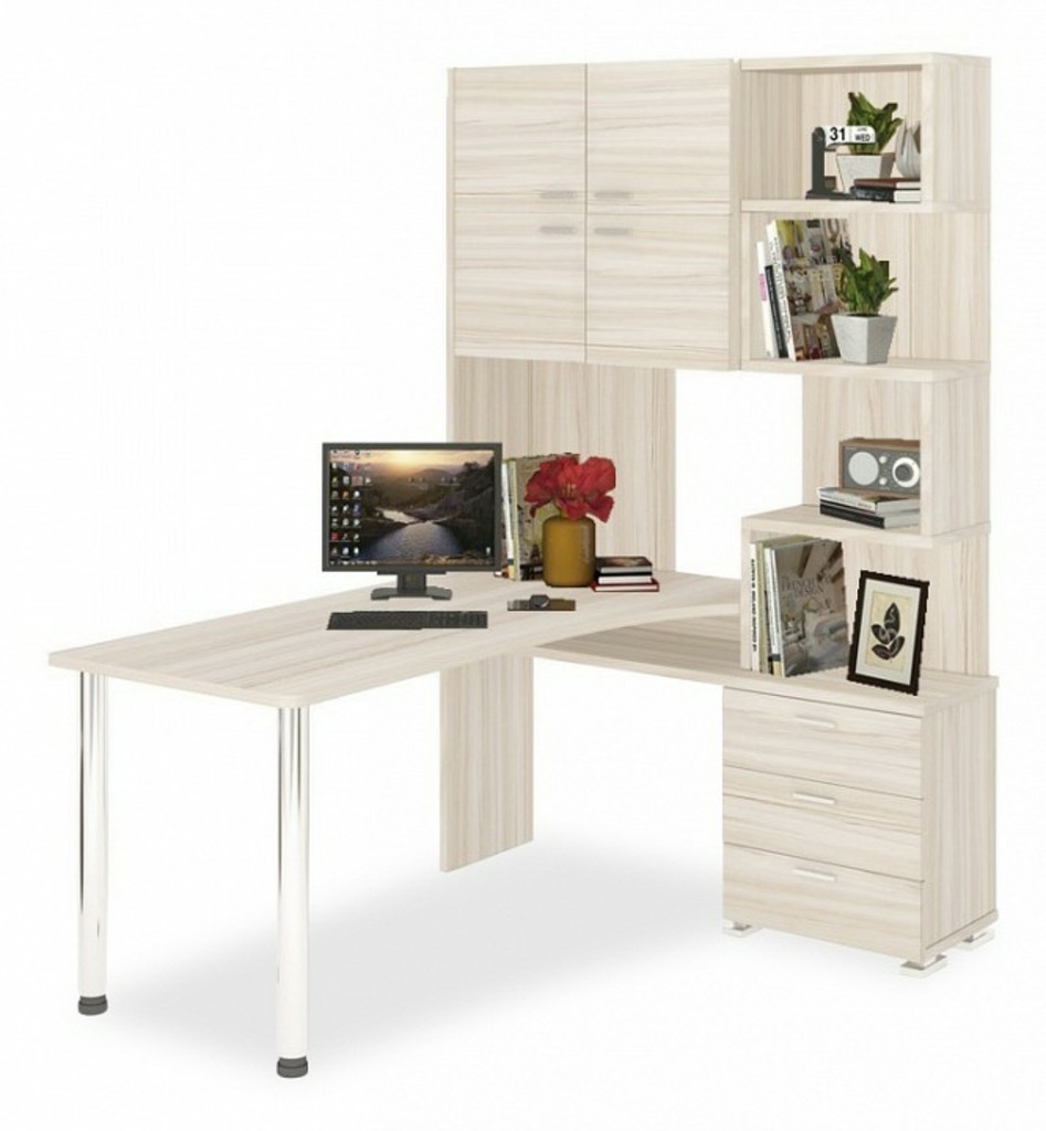 Фото Стол компьютерный Домино СР-500М/160 MER_SR-500M-160-K-PRAV - интернет-магазин МегаТерем в Москве