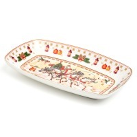 Блюдо lefard "тройка" прямоуг. 25*16*3 см белое (85-1726-1) 