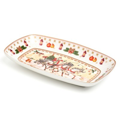 Блюдо lefard "тройка" прямоуг. 25*16*3 см белое (85-1726-1) 