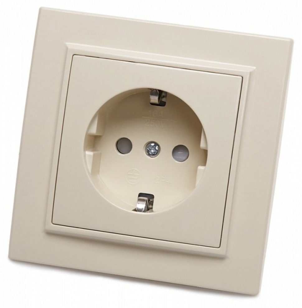 Фото Розетка с заземлением Stekker PST16-9010 39236 FE_39236 - интернет-магазин МегаТерем в Москве