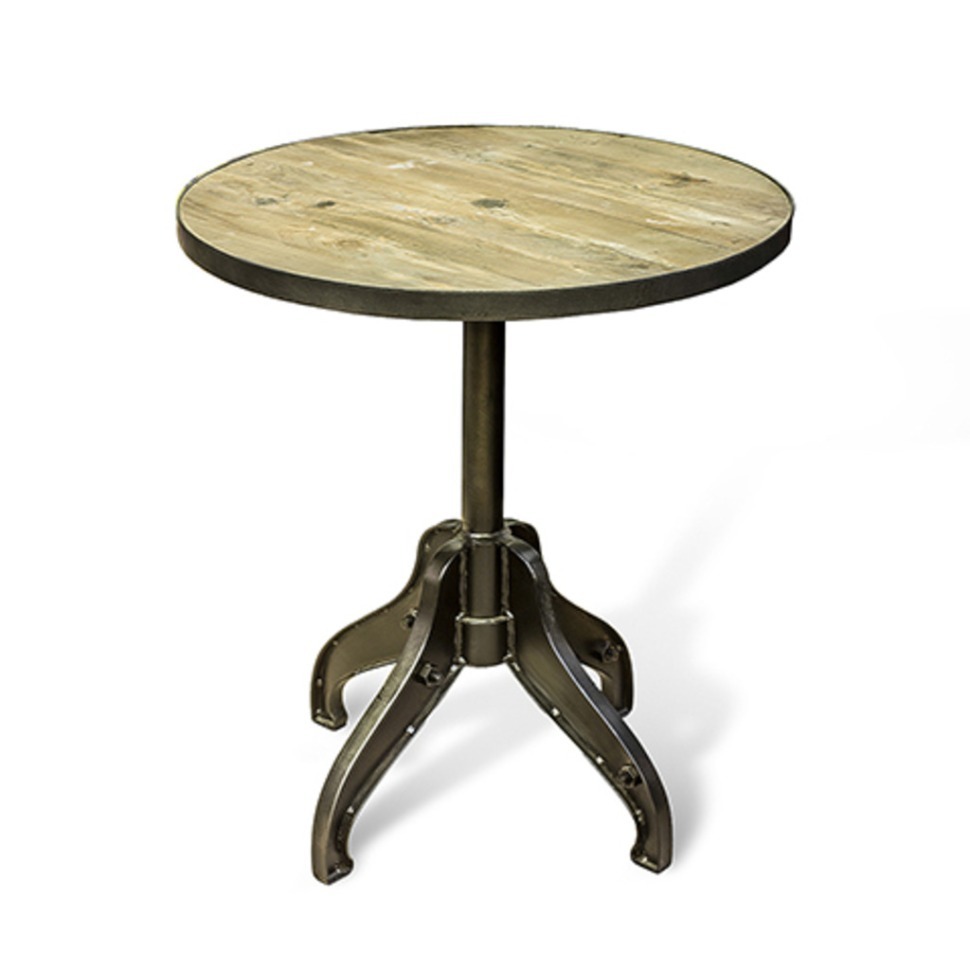 Фото Стол Дидье SW15264, 60, каркас металл, столешка дуб, Black, ROOMERS FURNITURE - интернет-магазин МегаТерем в Москве