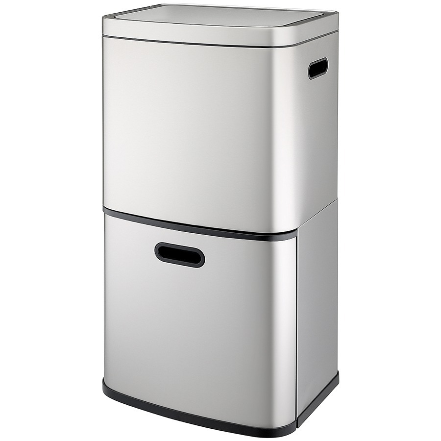 Фото Контейнер мусорный с 2-мя отделениями smart bin, сенсорный, 60 л (78739) - интернет-магазин МегаТерем в Москве