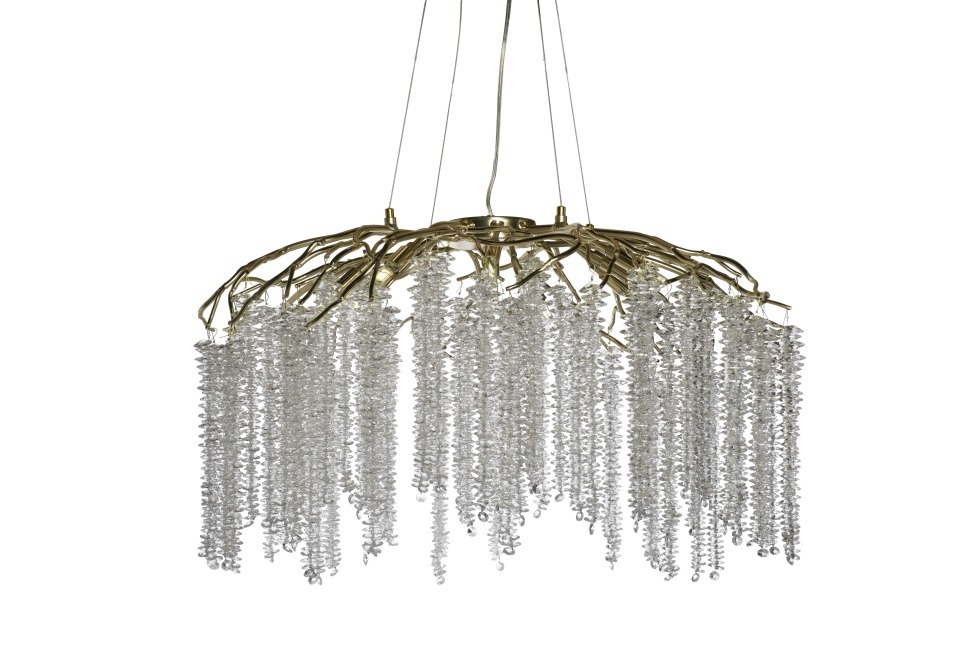 Фото Люстра d.80*45 см, металл цвет золото (TT-00012890) - интернет-магазин МегаТерем в Москве