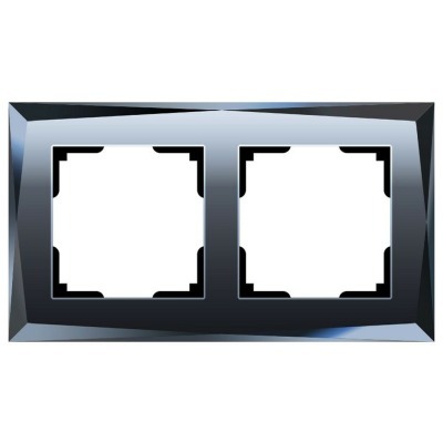Рамка на 2 поста Werkel Diamant (черный) W0021208 WRK_a051442