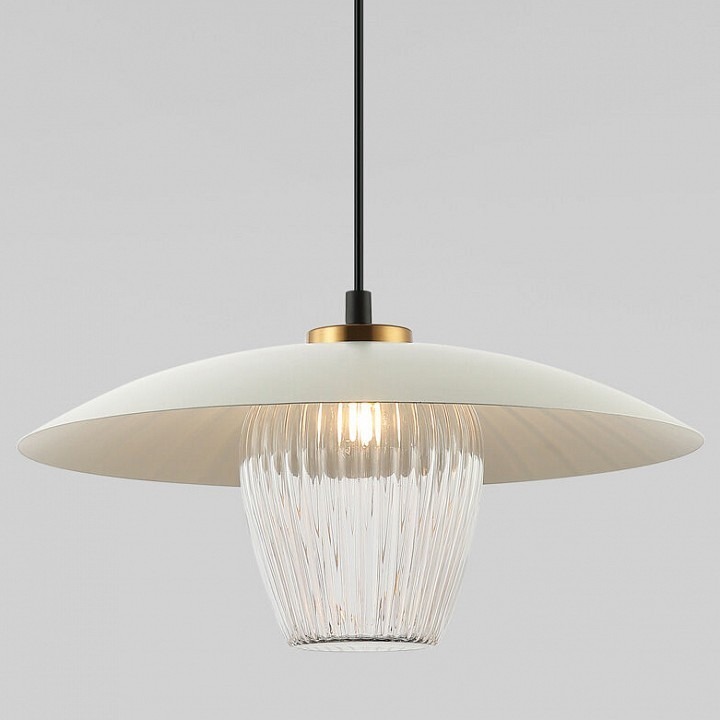 Фото Подвесной светильник Eurosvet Kamari 50259/1 белый/прозрачный EV_a064948 - интернет-магазин МегаТерем в Москве