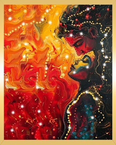 Фото Картина Трепет бесконечности с кристаллами Swarovski (3151) - интернет-магазин МегаТерем в Москве