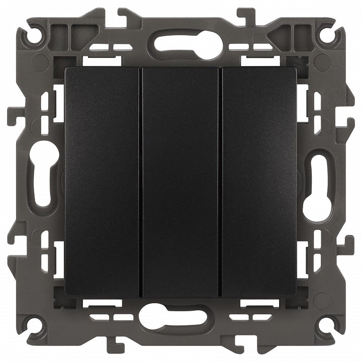 Фото Выключатель трехклавишный без рамки Эра Эра Elegance 14-1107-05 ER_B0034254 - интернет-магазин МегаТерем в Москве