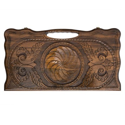 Нарды резные "Бесконечность 2" с ручкой 60, Haleyan (28827)