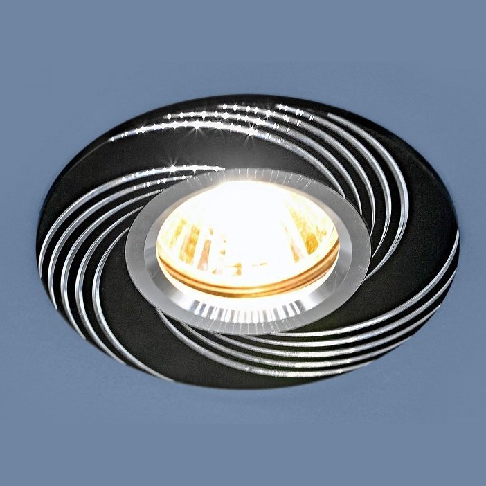 Фото Встраиваемый светильник Elektrostandard  5156 MR16 BK черный - интернет-магазин МегаТерем в Москве