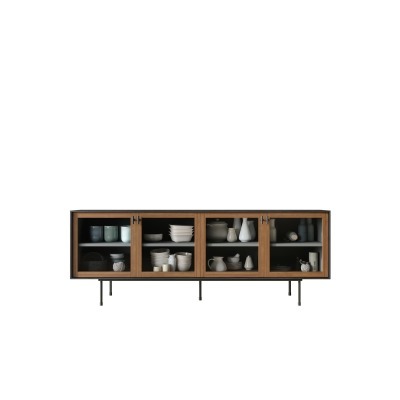 Комод с четыремя стеклянным...