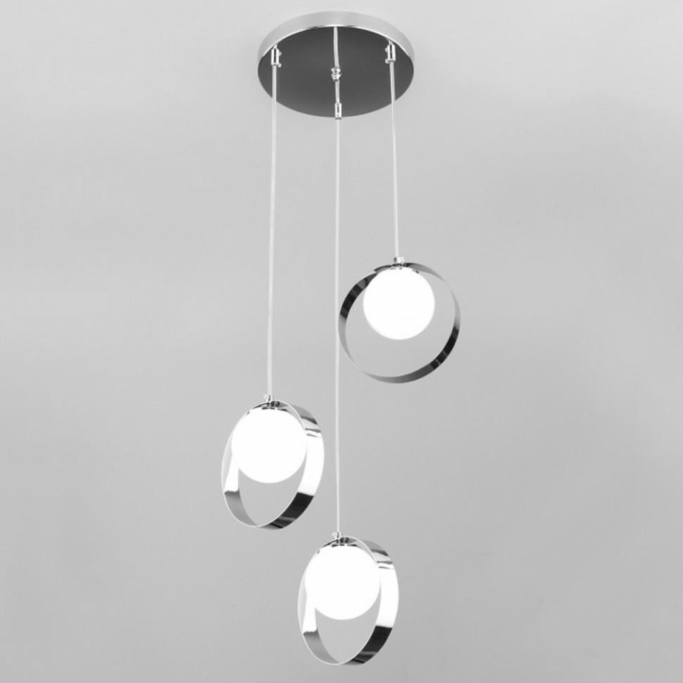 Фото Подвесной светильник Eurosvet Dublin 50205/3 хром EV_a051775 - интернет-магазин МегаТерем в Москве