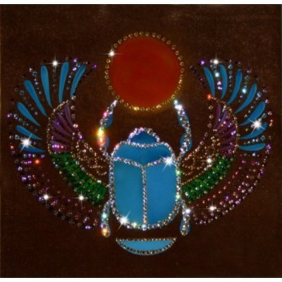 Картина Скарабей с кристалл...