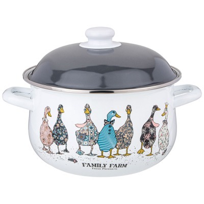 Кастрюля agness эмалированн...