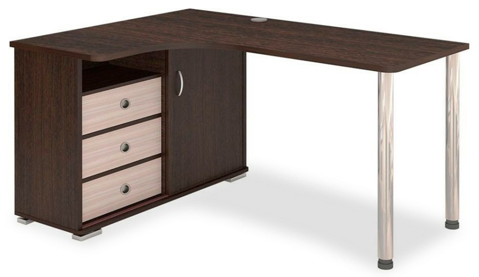 Фото Стол письменный Домино СР-145СМ MER_SR-145SM_VKV-LEV - интернет-магазин МегаТерем в Москве