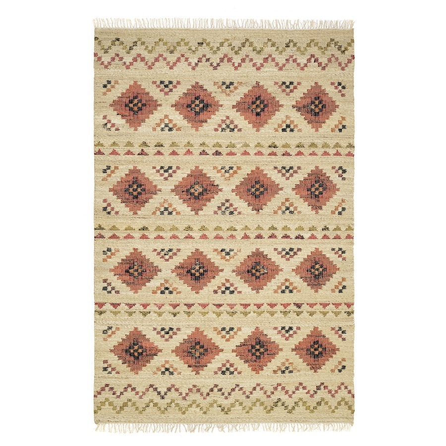 Фото Ковер из джута и шерсти по мотивам башкирских орнаментов из коллекции cultural heritage, 200х300 см (78520) - интернет-магазин МегаТерем в Москве