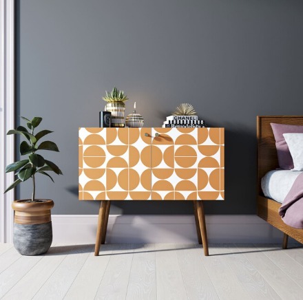 Фото Комод на высоких ножках Berber малый принт 14 арт BB13/Print_14-ET - интернет-магазин МегаТерем в Москве