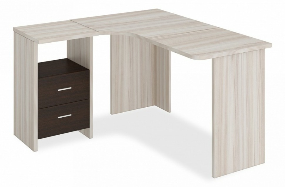 Фото Стол письменный Домино Лайт СКЛ-Угл130 MER_SKL-Ugl_130_KV_LEV - интернет-магазин МегаТерем в Москве