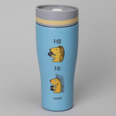 Термокружка agness ёж 360мл...