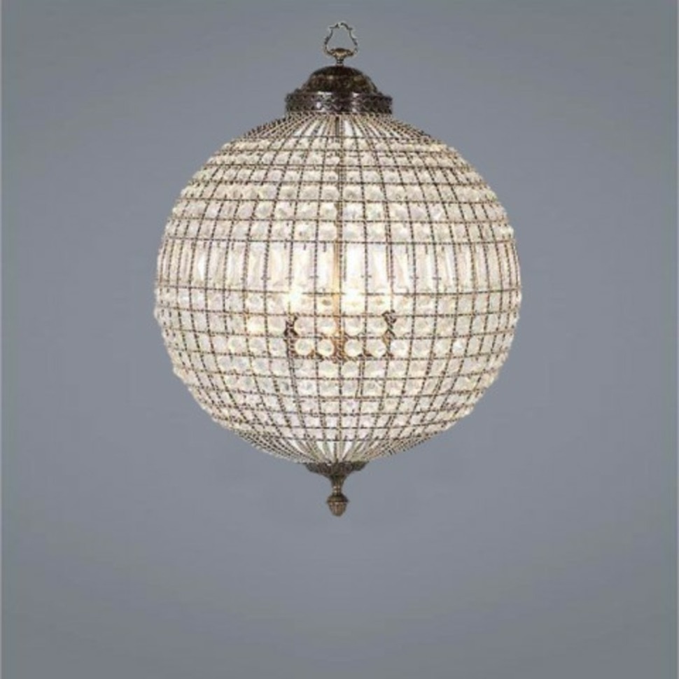 Фото Люстра Казбах 4359SA, металл, стекло, chrom/clear, ROOMERS FURNITURE - интернет-магазин МегаТерем в Москве