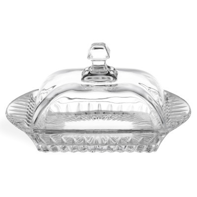 Масленка "muza crystal" 17,5*10,5 см. высота=9 см Lefard (195-234)