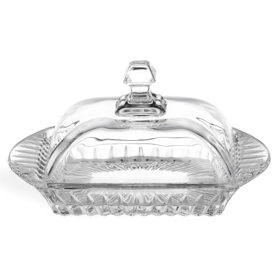 Фото Масленка muza crystal 17,5*10,5 см. высота=9 см Lefard (195-234) - интернет-магазин МегаТерем в Москве