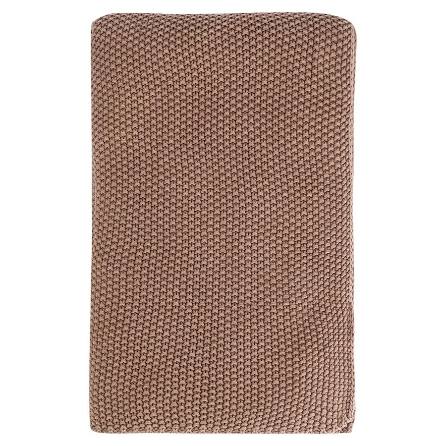 Фото Плед из стираного хлопка цвета мокко из коллекции essential, 130x180 см (79340) - интернет-магазин МегаТерем в Москве