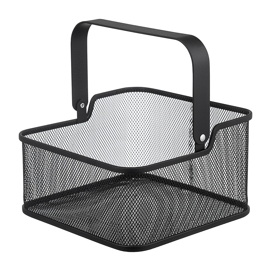 Фото Корзина для хранения ferrant, 20х20х11,5 см, черная (75774) - интернет-магазин МегаТерем в Москве