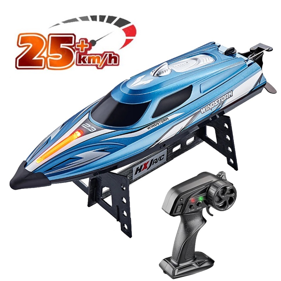 Фото Радиоуправляемый катер WindStrom (36 см, 25 км/ч)- HJ823-BLUE - интернет-магазин МегаТерем в Москве