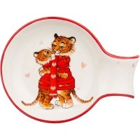 Подставка под ложку "тигриные истории" 15*11,5*2,5 см Agness (358-1912)