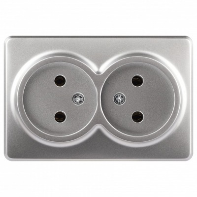 Розетка двойная без заземле...