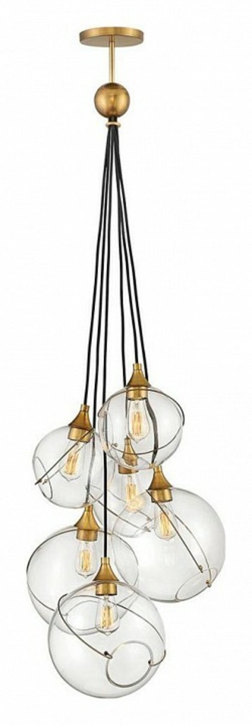 Фото Подвесная люстра Hinkley Skye QN-SKYE-6P NC_QN-SKYE-6P - интернет-магазин МегаТерем в Москве