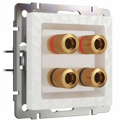 Розетка акустическая без рамки Werkel Hammer белый W1285001 WRK_a052011