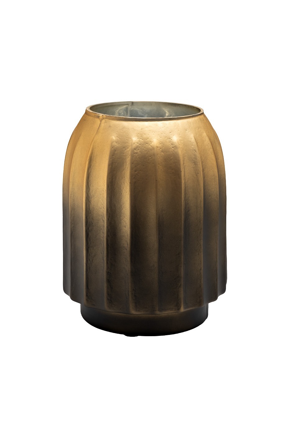 Фото Ваза декоративная стекл. золотая 14,6*14,6*19см (TT-00013099) - интернет-магазин МегаТерем в Москве