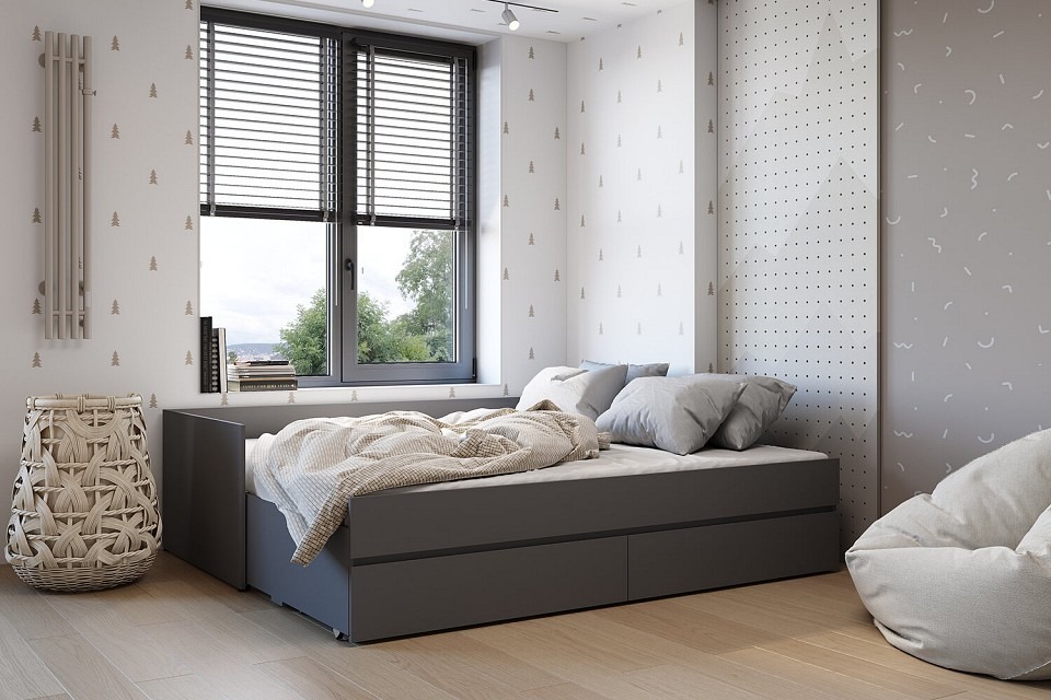 Фото Кровать выдвижная Симпл BTS_00-00162346 - интернет-магазин МегаТерем в Москве