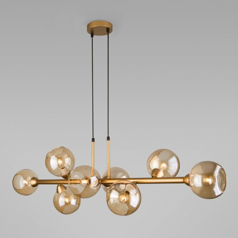 Фото Подвесной светильник Eurosvet Roger 70113/8 янтарный EV_a047076 - интернет-магазин МегаТерем в Москве